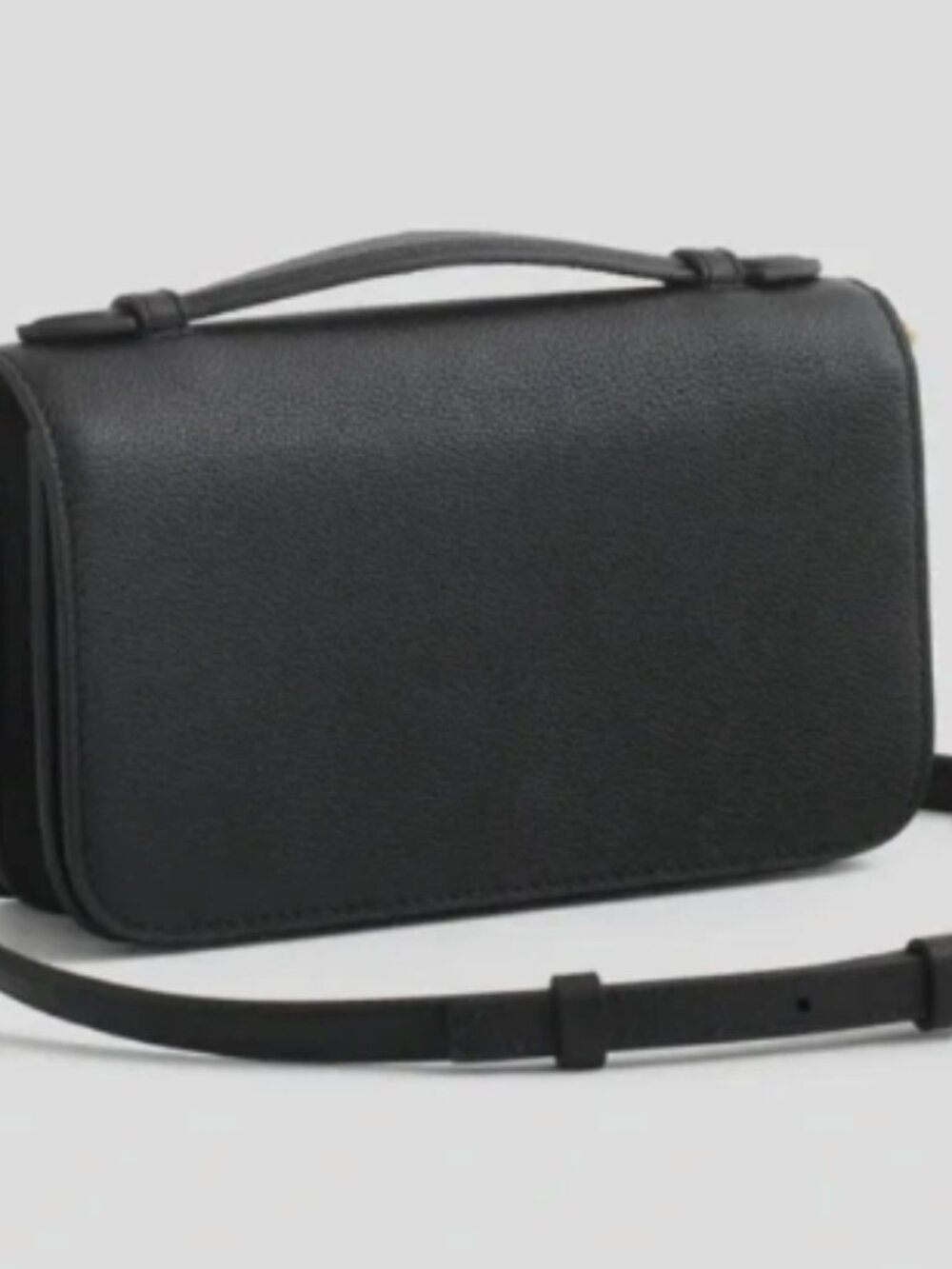 Quince Italian Leather Crossbody Wallet with Adjustable, Removable Strap